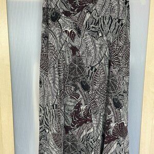 Jones New York Collection Fairycore Cottagecore Y2K Silk Paisley Skirt Sz 8 Vtg